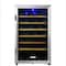 Edgestar 20 Inch Wide 44 Bottle Capacity Free Standing Wine Cooler with Reversible Door and LED Lighting CWF440SZ - alternate 1